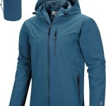 Outdoor Ventures Giacca impermeabile da uomo, impermeabile, traspirante, pieghevole, leggera, per il tempo libero, le escursioni, il campeggio, Blu acciaio/Blu, S : Amazon.it: Moda