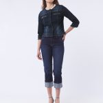Giubbotto in jeans con catene