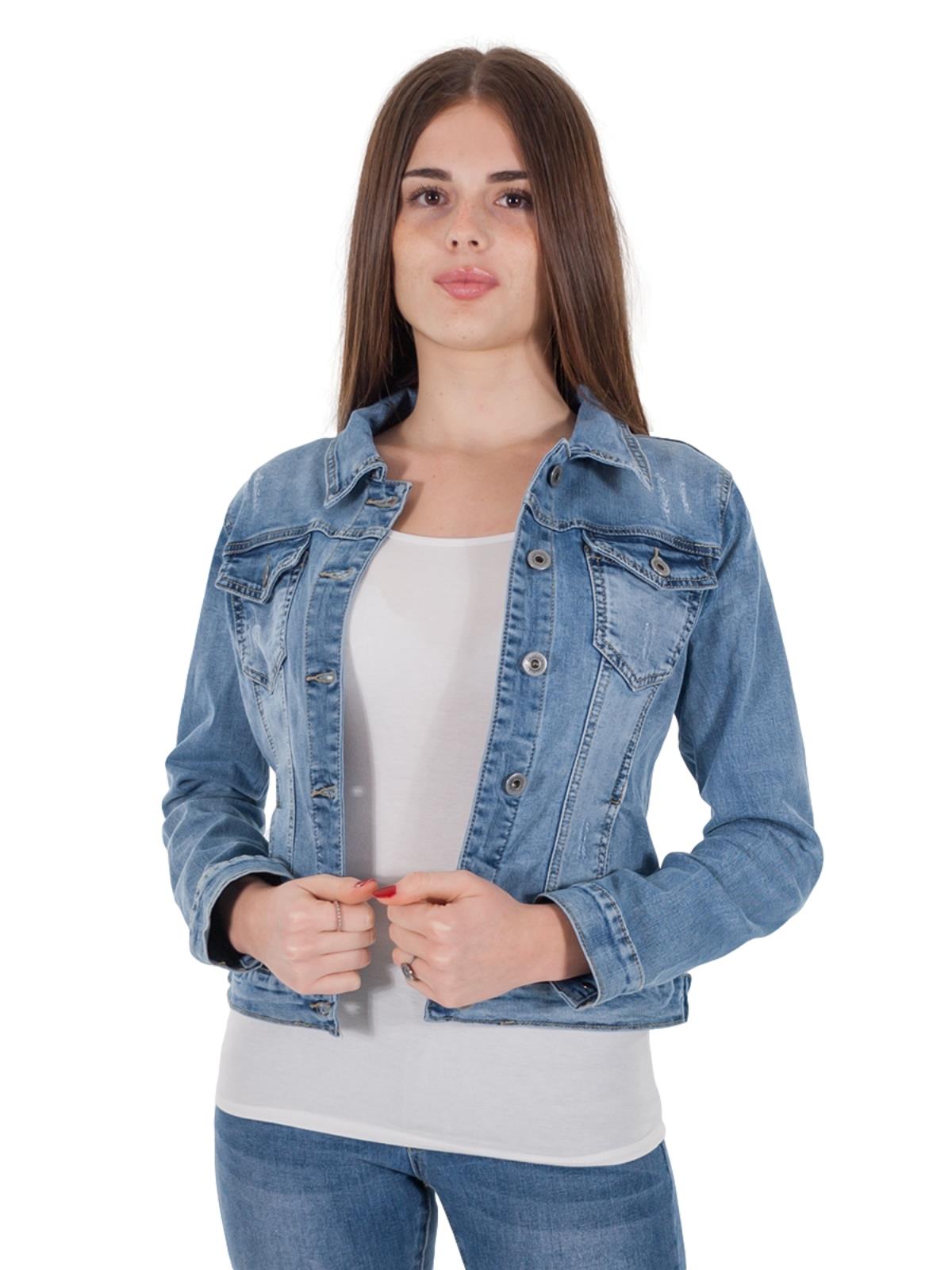 giacca-jeans-902bto-1.jpg Giacca Jeans Donna Primaverile - immagine 1
