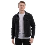 Giacca di jeans uomo nera ⋆ Molish