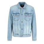 Armani Exchange Giacca Jeans Uomo 8NZBP4 Z2P1Z 1500 Indigo Denim Abbigliamento Mediterraneo