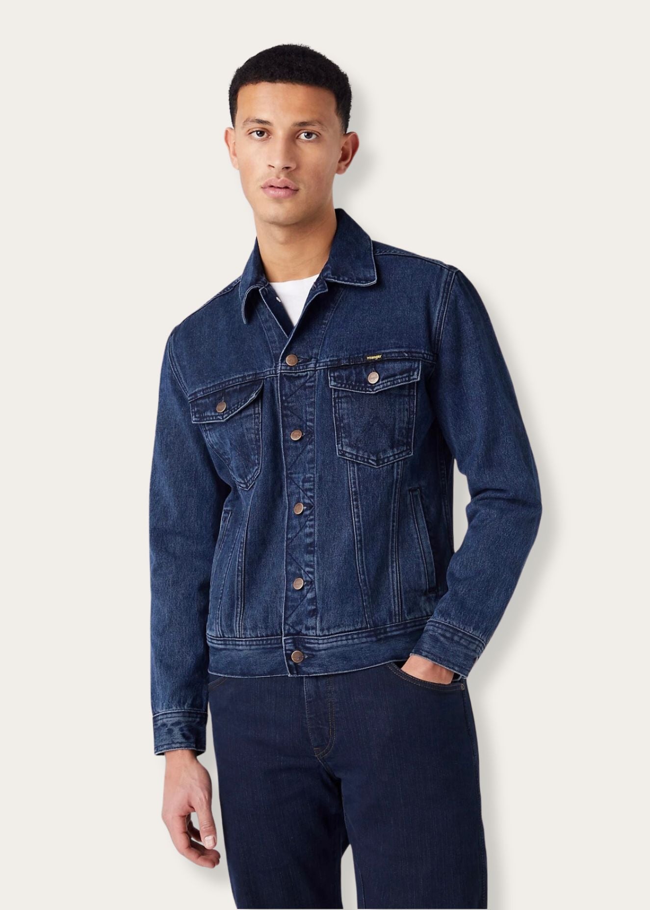 giacca-jeans-uomo-700net-1.jpg Giubbotto Jeans Uomo Western Authentic Jacket in Coalblue Stone S - immagine 1