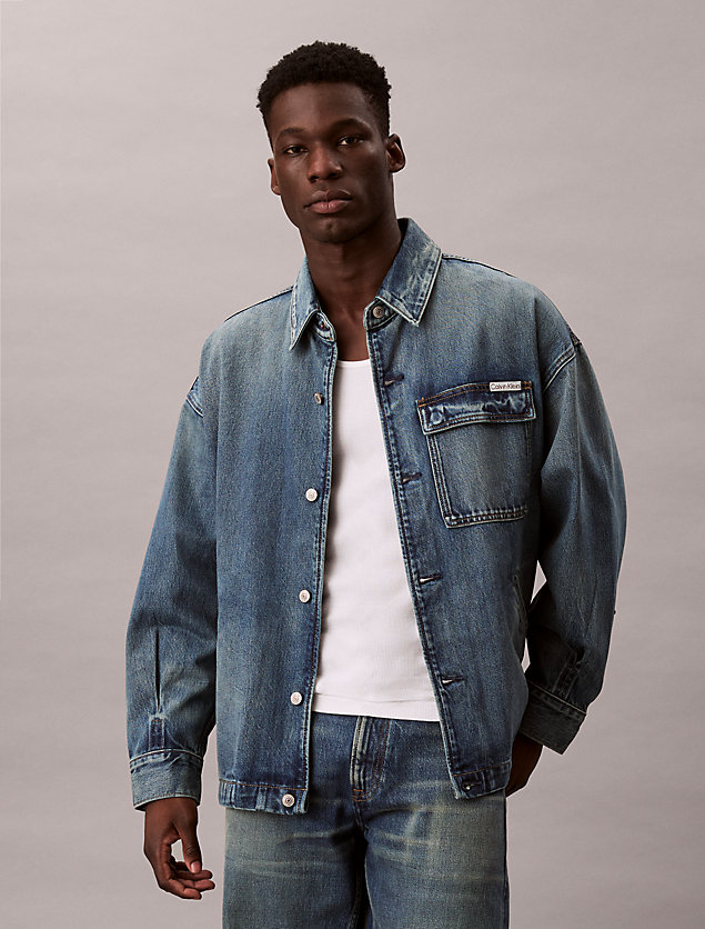 giacca-jeans-uomo-754aqu-1.jpg Giacche e Giubbotti di Jeans da Uomo | Calvin Klein® - immagine 1