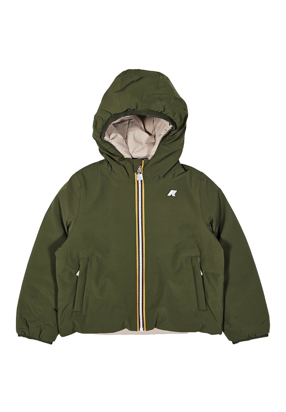 giacca-k-way-677gyj-1.jpg K Way REVERSIBILE Giacca invernale verde beige/verde Zalando.it - immagine 1