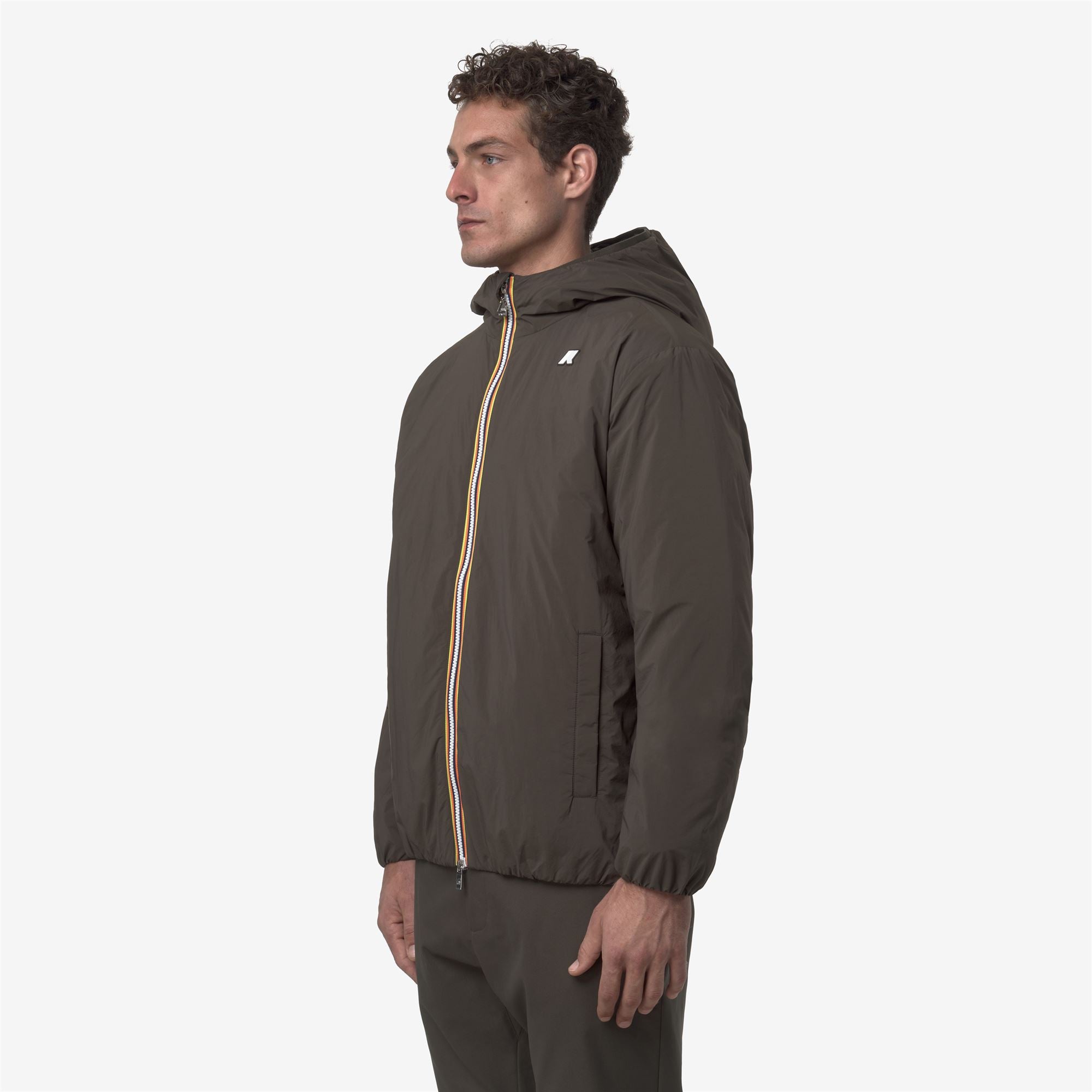 giacca-k-way-uomo-447sbz-1.jpg JACK PLAIN WARM Giacche Breve Uomo Black Olive Adulto | XS / Black Olive - immagine 1