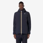 K WAY Uomo Jack St Warm Double Blu Scuro Reversibile Verde