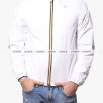 Giubbotto Kway uomo bianco blu scuro reversibile Jake eco plus double