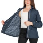 Giacca Donna Primavera Estiva Cappuccio Removibile Zip E Clip