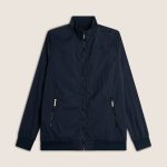 Giacca Uomo Leggera con Collo Alto Foderato e Chiusura Zip Blu 2TU002 / Small