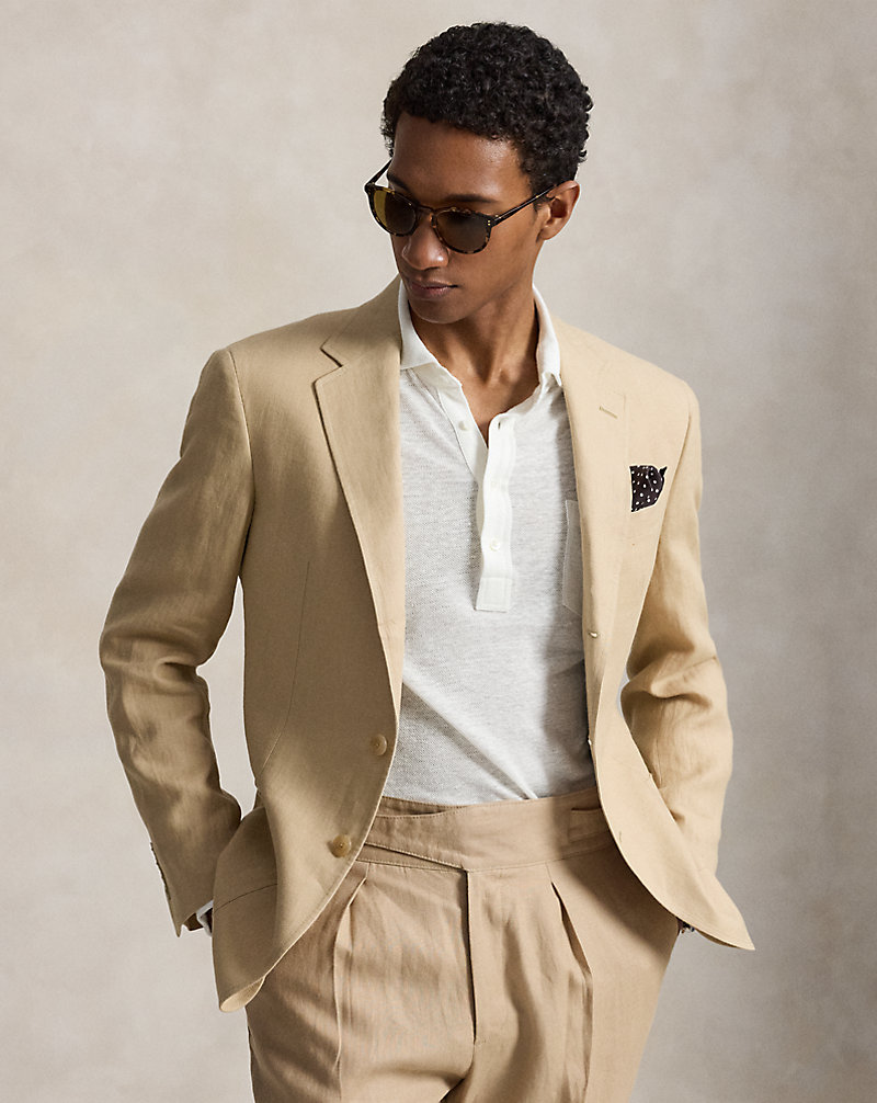 giacca-lino-uomo-506eax-1.jpg Giacca Polo in lino Tailored Fit da uomo | Ralph Lauren® IT - immagine 1