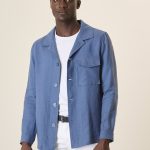 Over shirt avio lino | Angelico