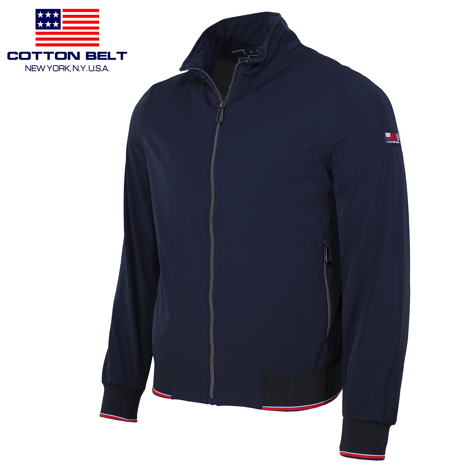 giacca-mezza-stagione-uomo-195iqn-1.jpg Giubbino uomo mezza stagione COTTON BELT foderato leggero M L XL XXL 3XL 4XL - immagine 1