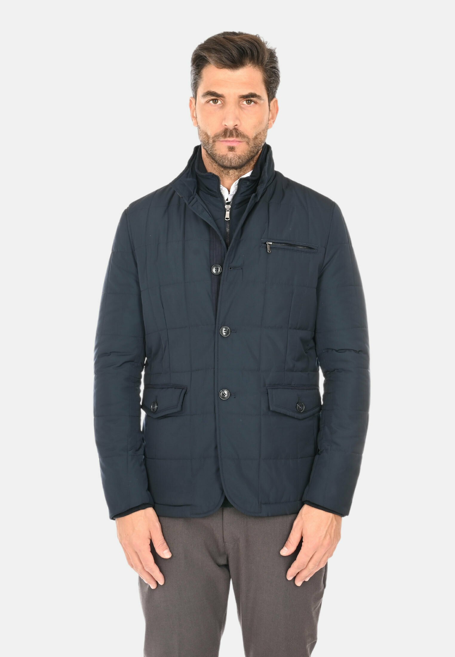 giacca-mezza-stagione-uomo-426gum-1.jpg Giacconi Invernali Giubbotto Lungo Elegante Uomo Invernali Uomo Giacca Piumino Elegante Uomo Giacca Invernale Giacca Mezza Stagione Elegante Giacca Piumino - immagine 1
