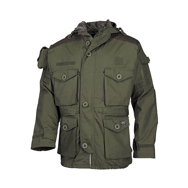 giacca-militare-uomo-158pfl-1.jpg Giacca Militare Commando Smock Rip Stop OD Green - immagine 1