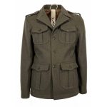 EQUIPE 70 giacca uomo sfoderata militare EUL21 MILITARE MADE IN ITALY