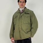 Giacca Cargo Militare Uomo – Giacca Field In Cotone Con Colletto Coreano, Tasche Multiple E Chiusura Cerniera,