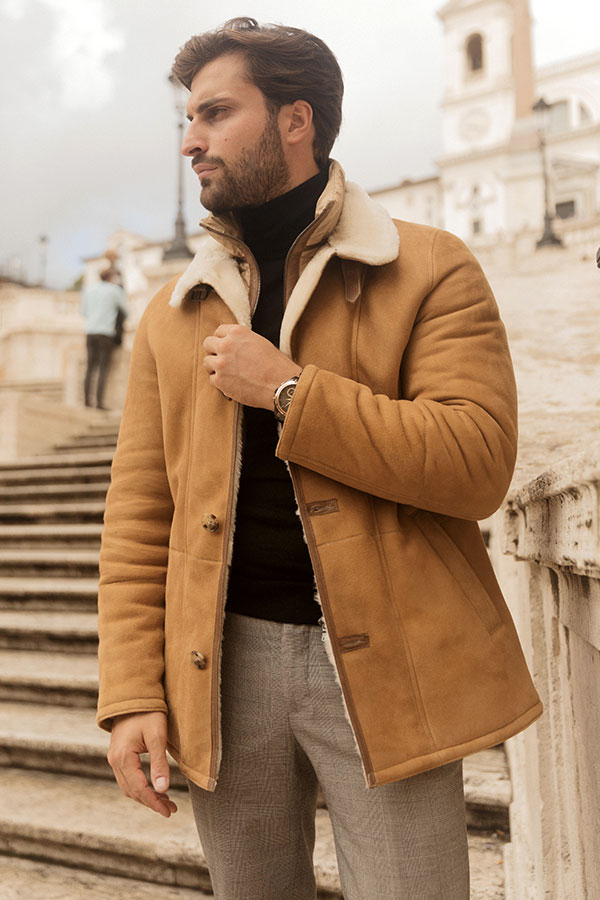 giacca-montone-uomo-169yvx-1.jpg Giacca Montone Giacche Belle Uomo L'intramontabile Montone Shearling: Il Casual Chic Che Fa Tendenza - immagine 1