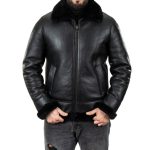 Giubbotto montone shearling nero uomo | Modello K213