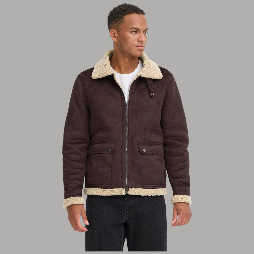 giacca-montone-uomo-772vkf-1.jpg Giacca Eco Montone Uomo Marrone – Fischer 20720064 di Blend – Prodotti di Classe - immagine 1