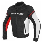 Dainese Giacca Moto In Tessuto Air Frame D1 Tex Jacket Black/White/Red AB MOTOSHOP