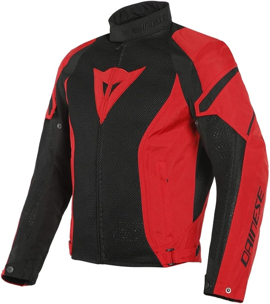 giacca-moto-dainese-356qje-1.jpg Dainese Air Crono 2 Tex Jacket, Giacca Moto Estiva Traforata, Uomo, Nero/Rosso Lava/Rosso Lava, 48 : Amazon.it: Auto e Moto - immagine 1