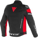 Giacca Moto In Tessuto Dainese RACING 3 D Dry Nero Rosso Vendita Online Outletmoto.eu