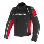 Dainese Giacca Moto In Tessuto Racing 3 D Dry® Jacket Black/Black/Red AB MOTOSHOP