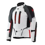 Giacca Moto Dainese Super Adventure Absoluteshell glacier grey iron gate red jacket