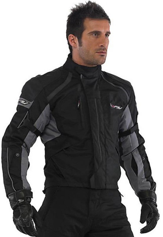 giacca-moto-invernale-137oin-1.jpg Giacca Moto In Tessuto Hy Fly Stealth 3 Strati Estate Inverno Nero Grigio Vendita Online Outletmoto.eu - immagine 1