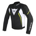GIACCA MOTO UOMO IN TESSUTO DAINESE AVRO D2 TEX JACKET NERO GIALLO