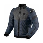 Giacca Moto Revit Rev'it Action H20 Nero Blu Scuro
