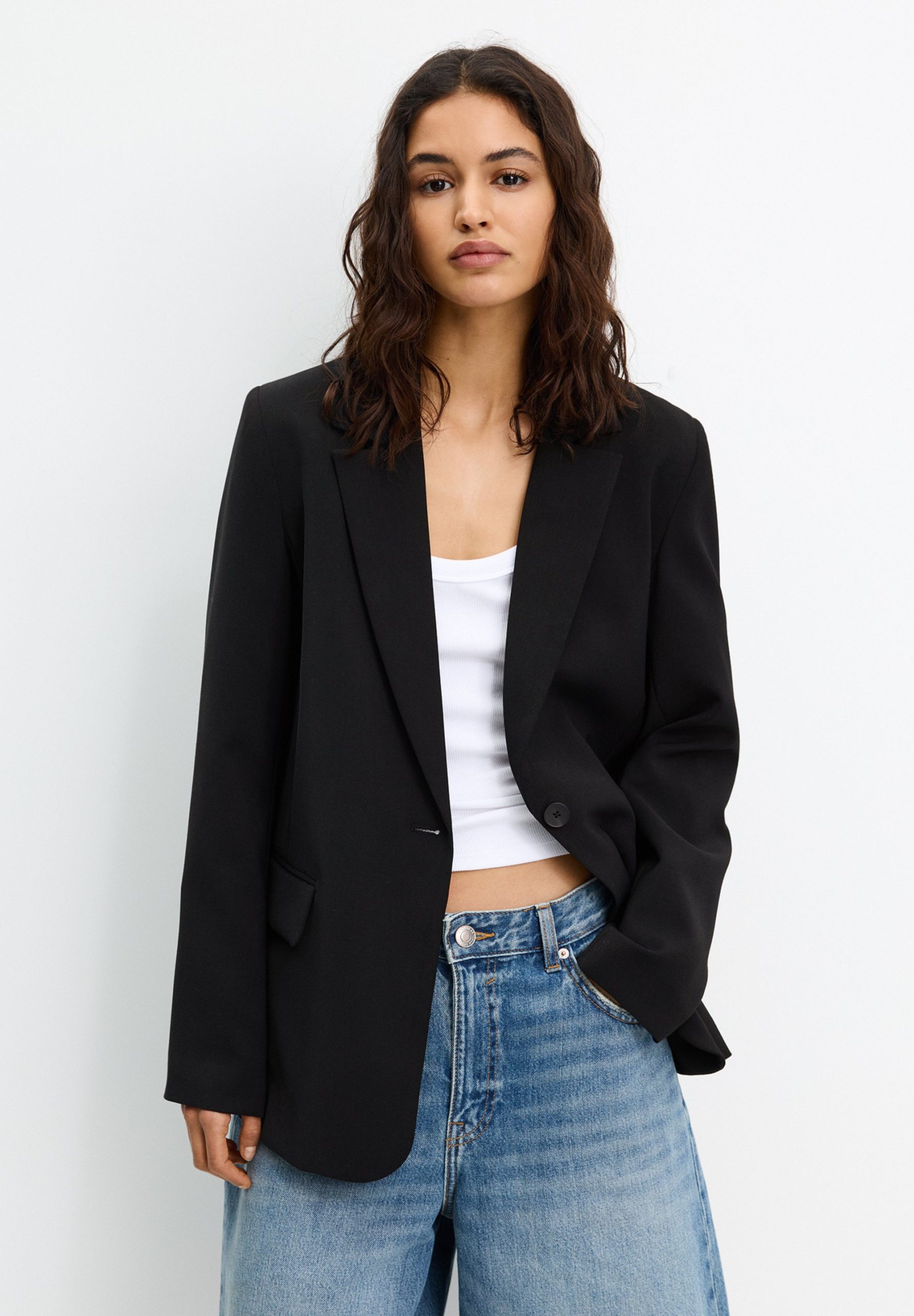 giacca-nera-donna-335dcj-1.jpg Blazer da donna nero Taglia XL | La collezione su Zalando - immagine 1