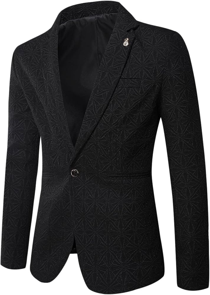 giacca-nera-uomo-449auf-1.jpg Giacca da uomo con fodera aperta slim fit con un bottone a contrasto giacca giacca nera con nodo regolabile Abiti e blazer da ragazzo Giacche da uomo ... - immagine 1