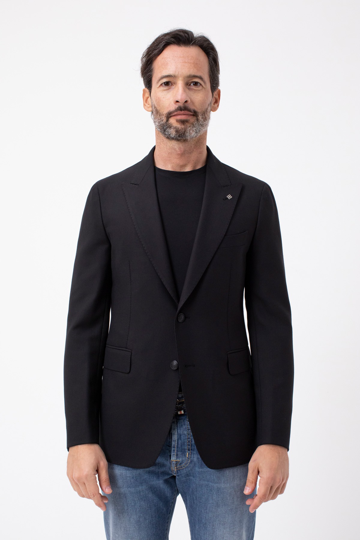 giacca-nera-uomo-534thy-1.jpg Giacca nera per uomo TAGLIATORE A/I - immagine 1