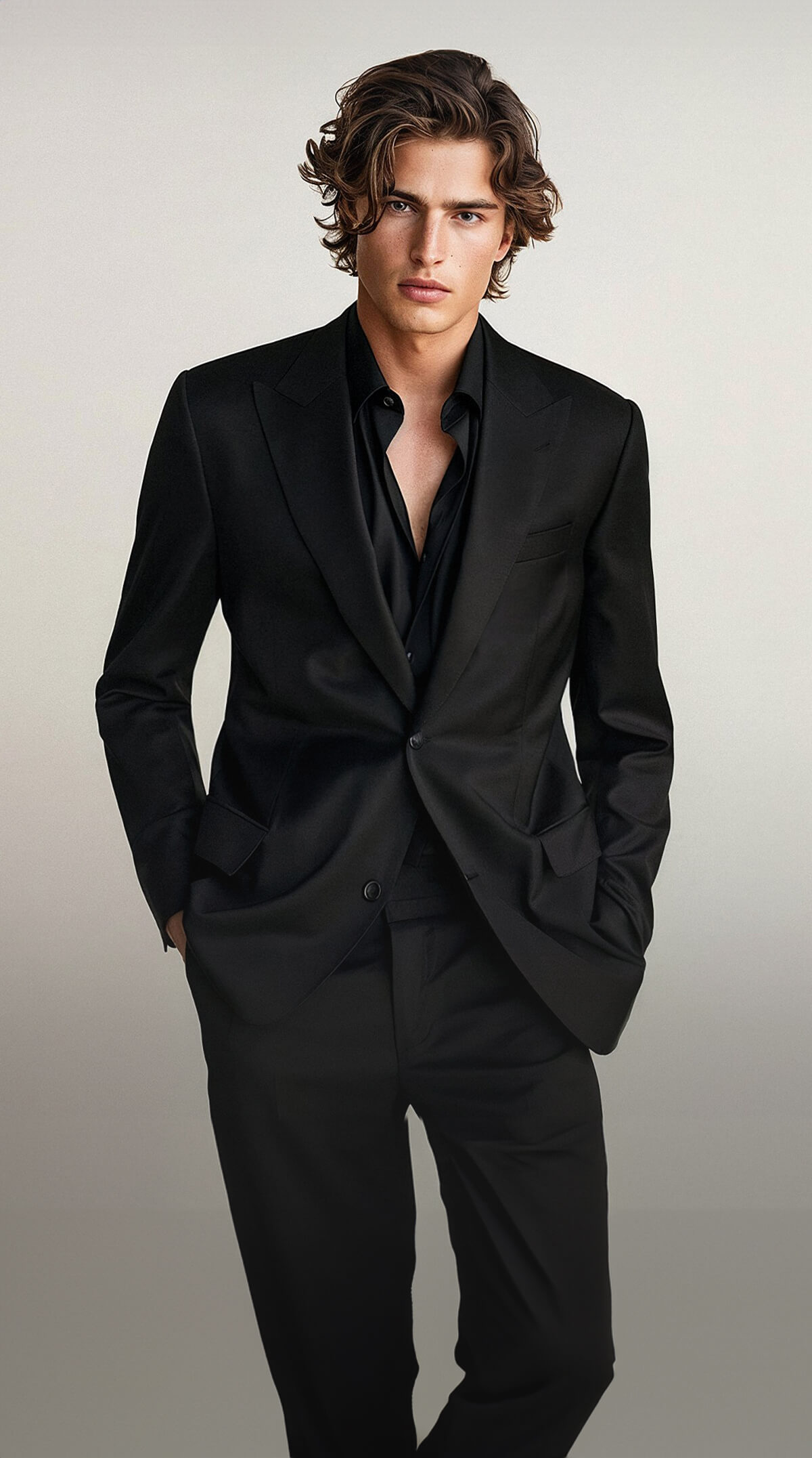 giacca-nera-uomo-845qrr-1.jpg Giacche Nere Uomo su Misura | Giacca Nera Uomo - immagine 1