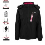 BRUGI Giacca da sci donna nera impermeabile antivento e traspirante con cappuccio Previous productBRUGI Giacca da sci bianc... Next productBRUGI ...