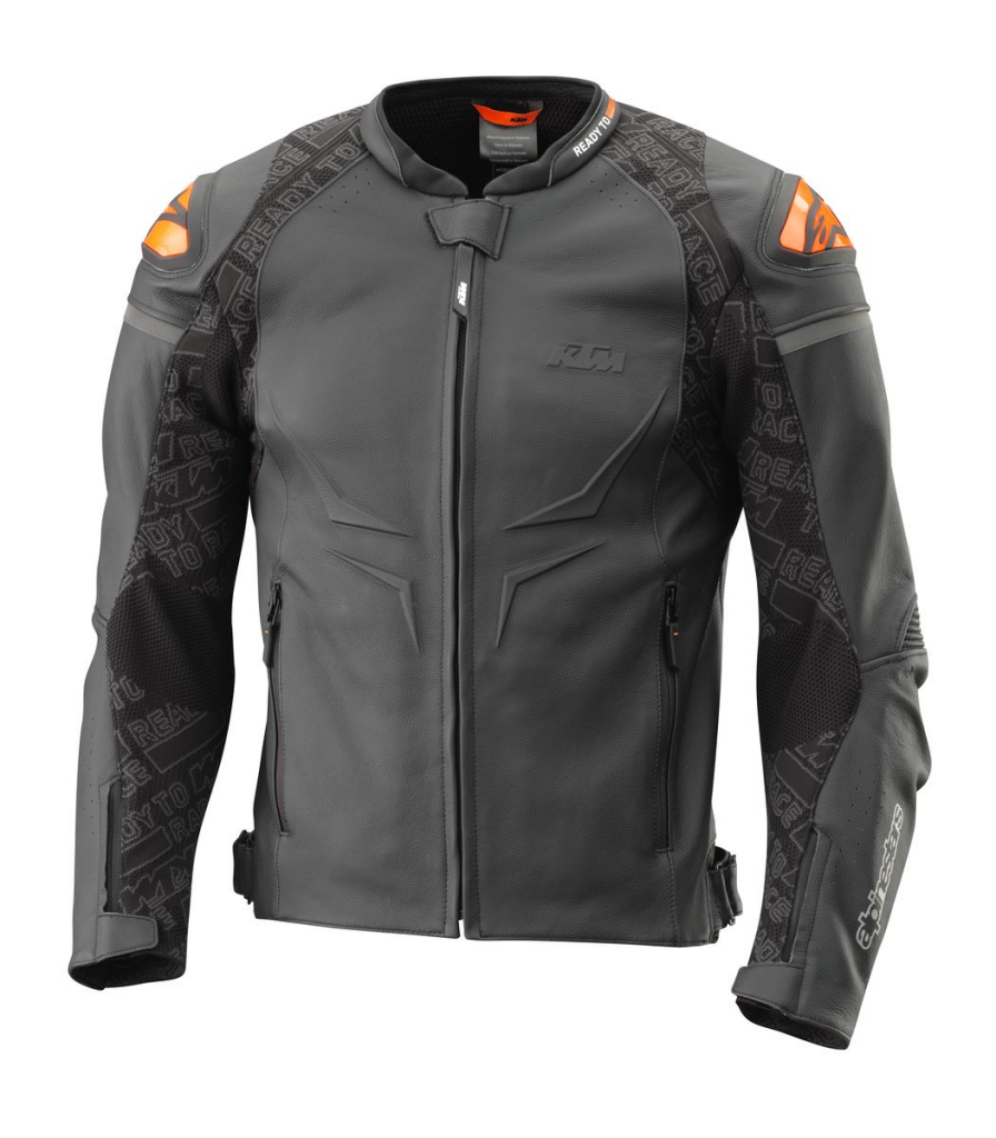 giacca-pelle-moto-326fsd.png Giacca in Pelle KTM HELICAL LEATHER JACKET - immagine 1