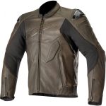 ALPINESTARS GIACCA IN PELLE RACING CALIBER MARRONE