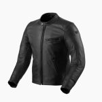 Giacca moto pelle Rev'it Rino protezioni CE Colore Nero Taglia M46
