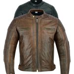 Texpeed Giacca da moto in pelle da uomo con protezioni Motociclista giubbotto da touring/turismo con vera protezione Biker CE armor (EN 1621 1) Inverno invernale o estate Marrone 6XL :