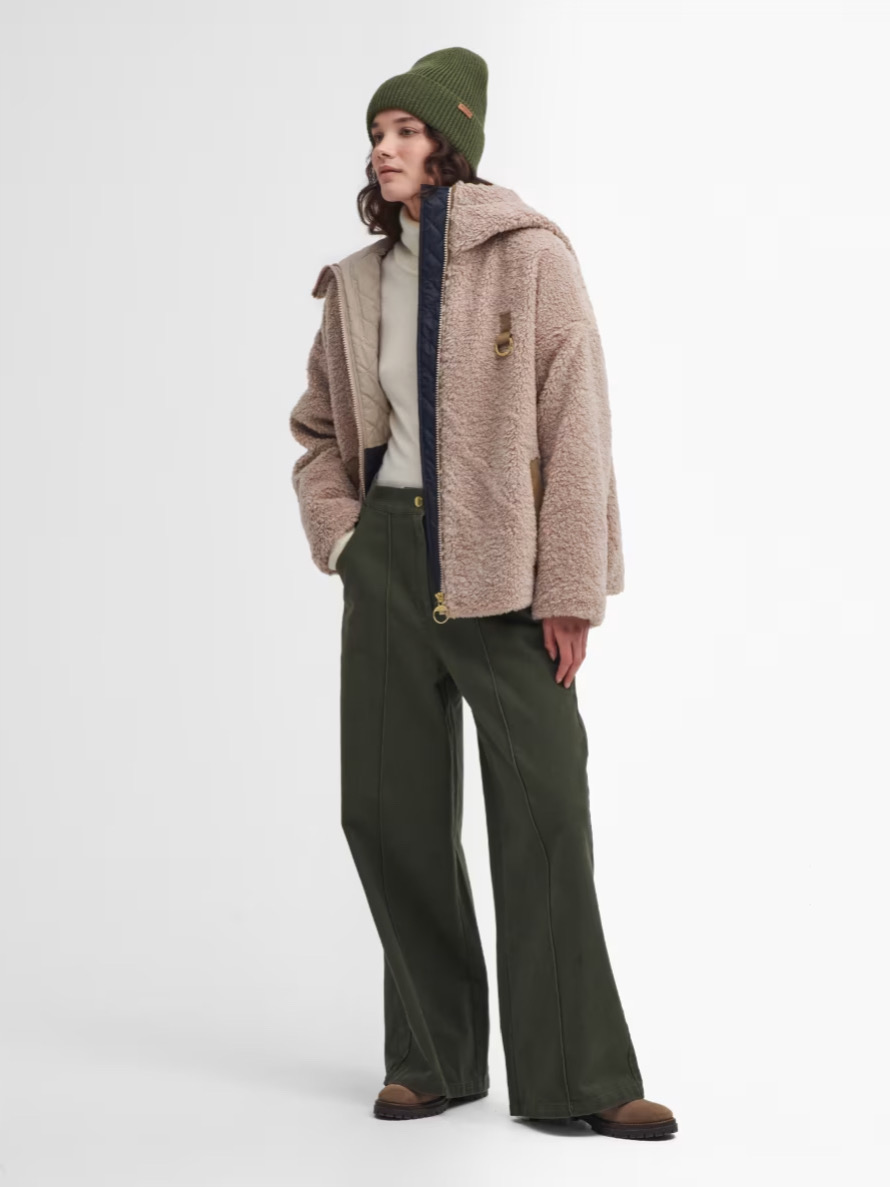 giacca-pile-donna-423vns-1.jpg Giacca in Pile Barbour Amber Fleece Beige Donna 31 Corso Porta Luce - immagine 1