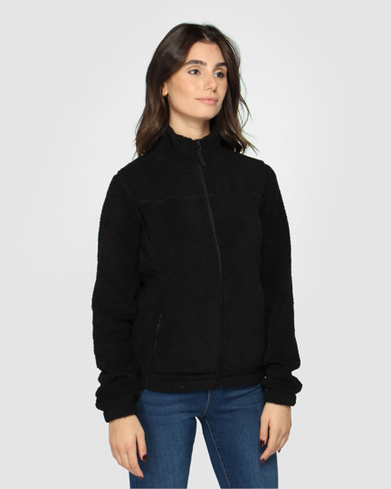 giacca-pile-donna-782jxb-1.jpg Globo E Commerce Calzature, Abbigliamento, Sport, Intimo, Accessori ON SPIRIT Giacca sherpa da donna nera in pile con zip frontale AQUILEGIA - immagine 1