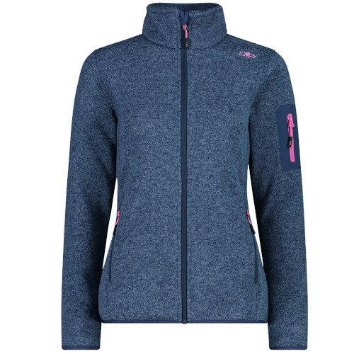 giacca-pile-donna-813lqm-1.jpg Pile Donna CMP WOMAN JACKET KNITTED 3H14746 11MG BLUE Emmecisport.com The Sport Shop On Line - immagine 1