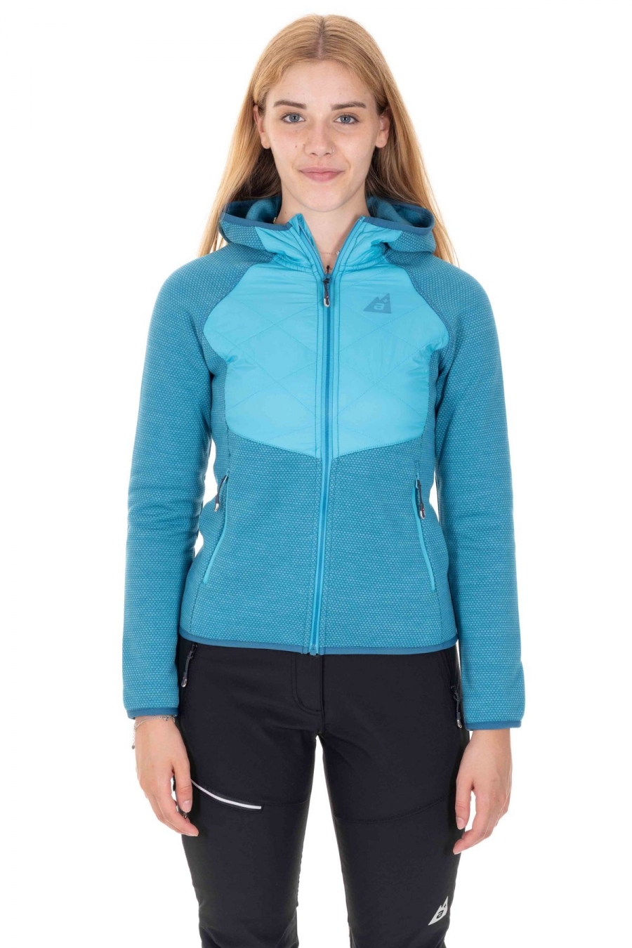 giacca-pile-donna-858gta-1.jpg Giacca Donna Pile Ibrida Trekking e Outdoor - immagine 1