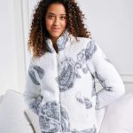 Giacca donna con zip in caldo pile coral orsetto Jadea 5211 Jadea