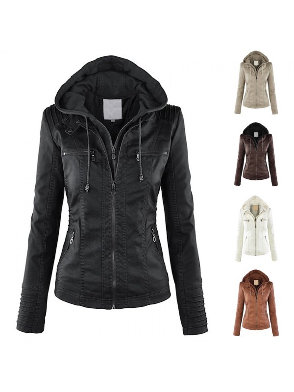 giacca-similpelle-donna-110ame-1.jpg Giacca Giubbotto Donna Similpelle JAC0022 - immagine 1