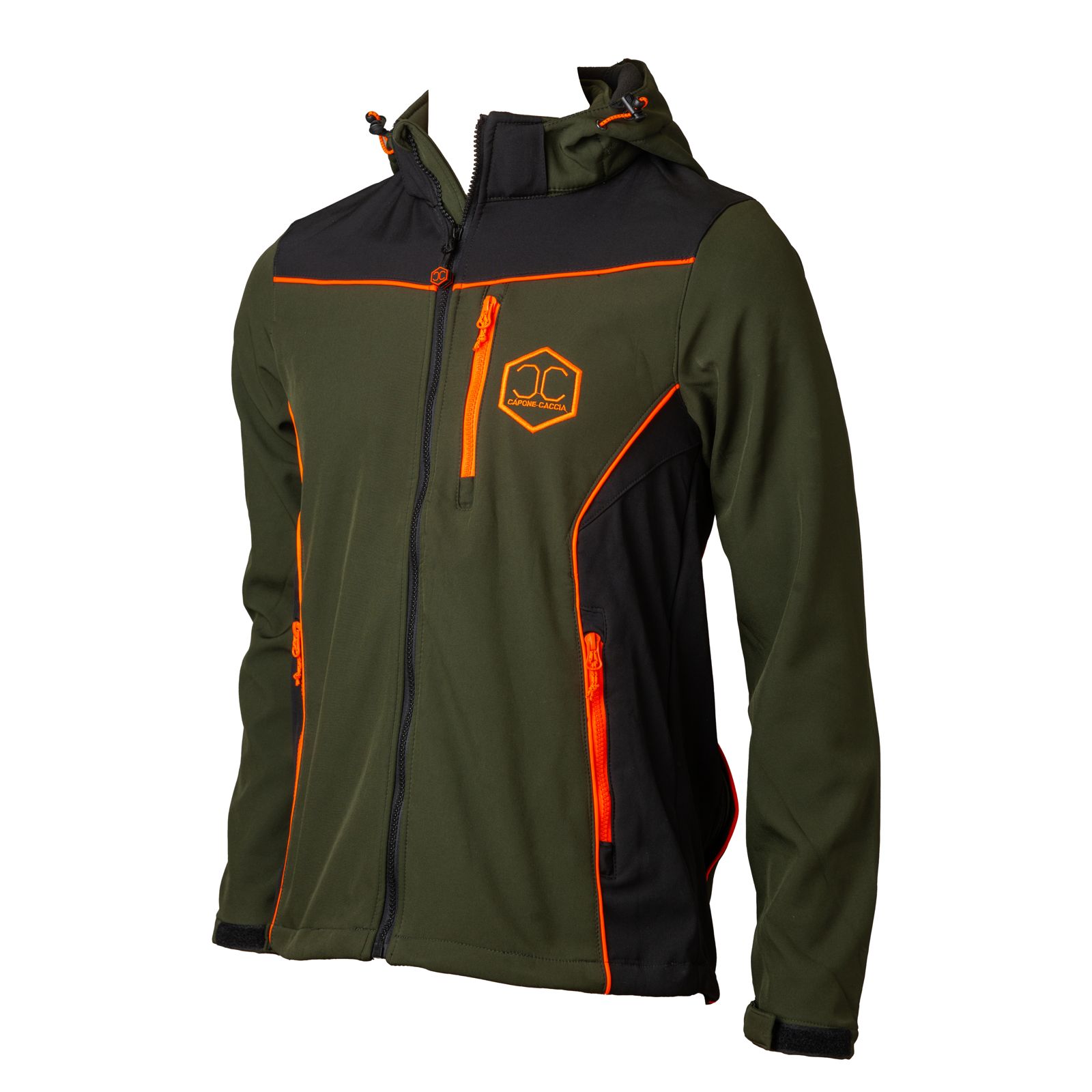 giacca-softshell-312sxi-1.jpg GIACCA SOFTSHELL CINGHIALE ORANGE - immagine 1