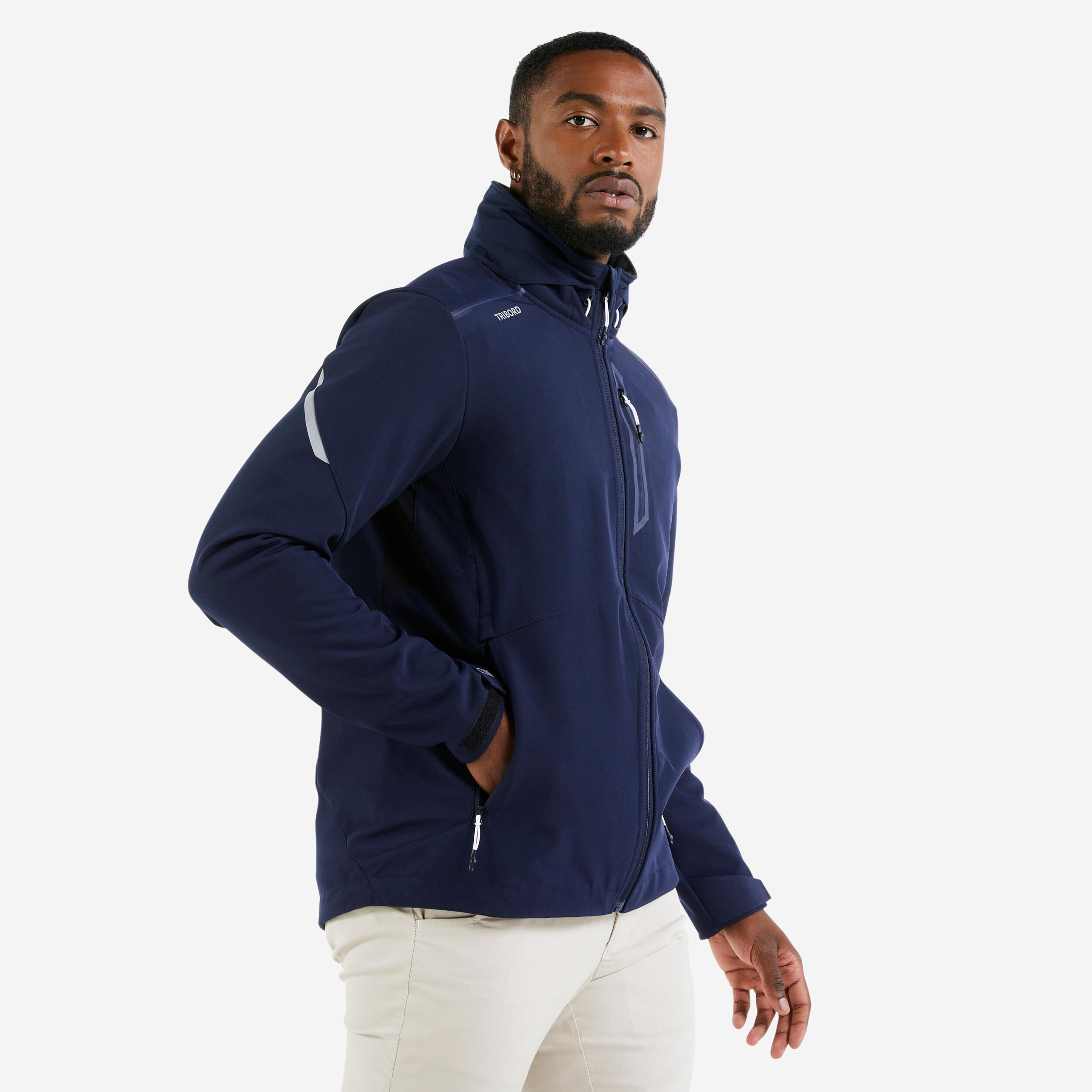 giacca-softshell-uomo-047nrg-1.jpg Giacca softshell uomo SAILING 500 antivento blu - immagine 1