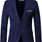 Giacca da uomo sportiva: giacca da smoking da uomo, sportiva, 1 bottone, tinta unita, da lavoro, alla moda, classica, per il tempo libero, Blu marino, M : Amazon.it: Moda