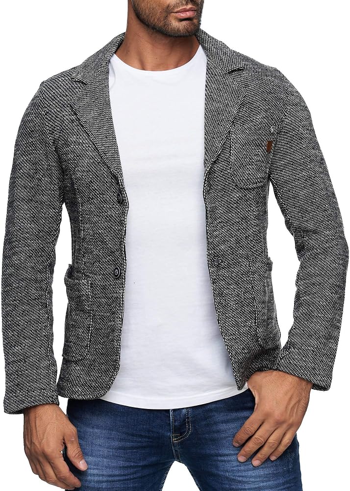giacca-sportiva-uomo-753qzs-1.jpg Reslad Giacca da uomo sportiva, blazer slim fit, giacca da lavoro, RS 1421, antracite., S : Amazon.it: Moda - immagine 1